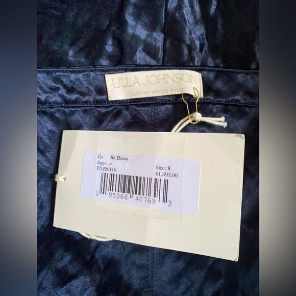 ULLA JOHNSON metallic midi dress size 8 - Picture 12 of 12